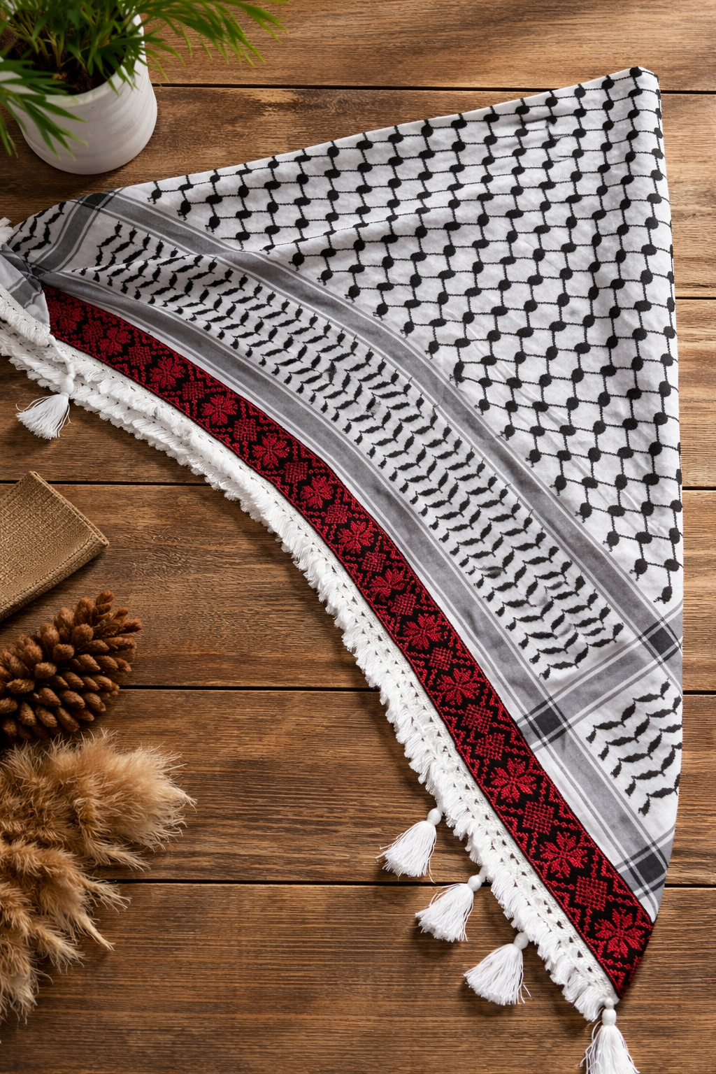 Châle Keffiyeh Tatreez - Asli