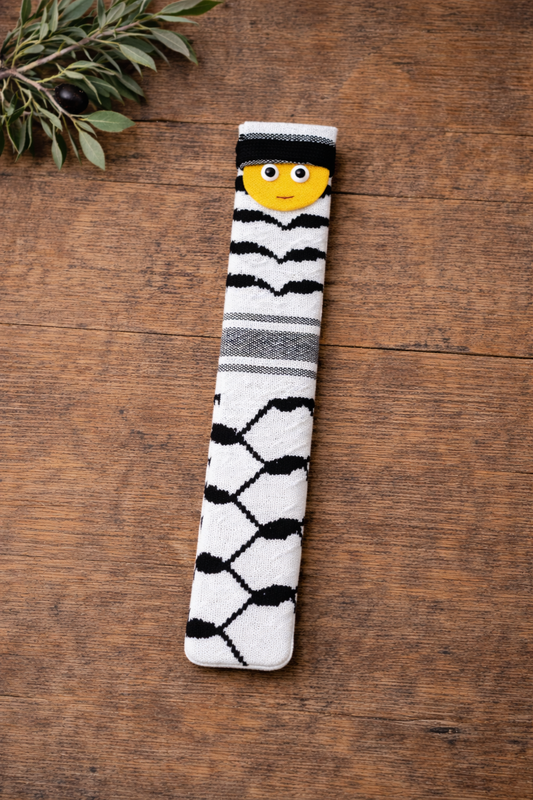 Marque-pages smiley blanc