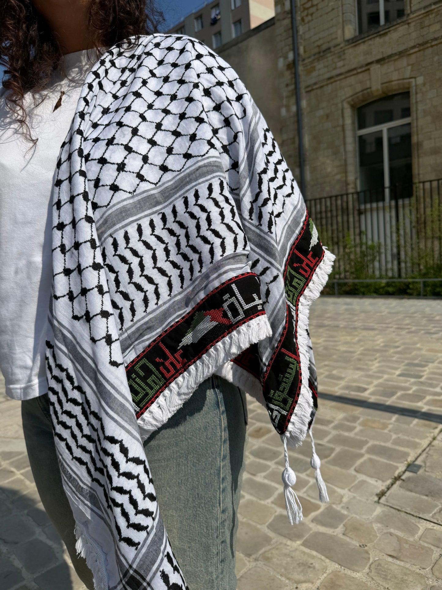 Châle Keffiyeh Tatreez - Poème
